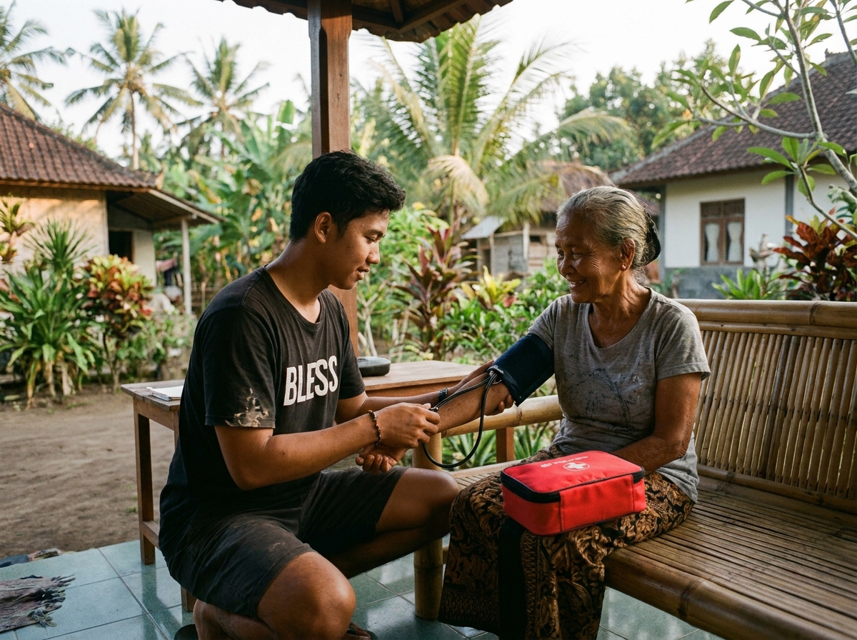 Community health check in a village