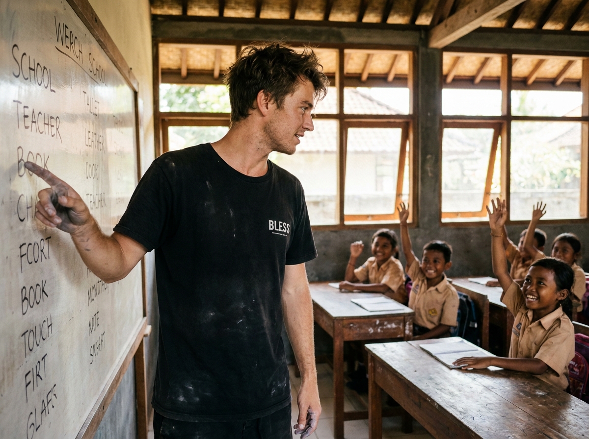 Teaching English in a Bali school